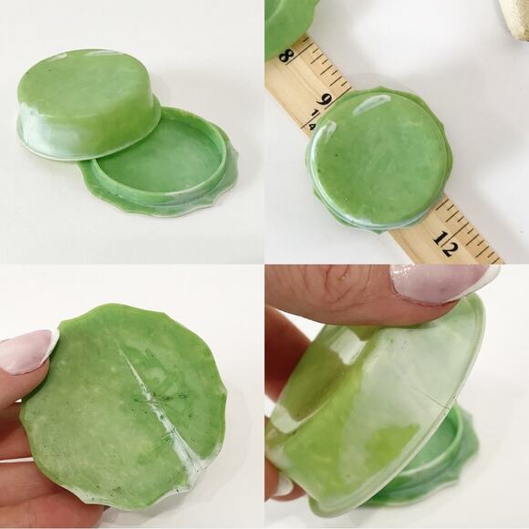 Vintage Celluloid Manicure Dragons Nail Buffer Vanity Set Tray Powder Box Lot - Picture 10 of 15